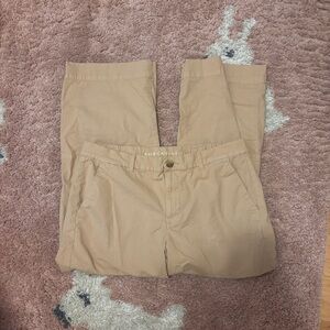 American Eagle High-Waisted Stovepipe Stretch Pants Womens SZ 12 Sort Tan wide